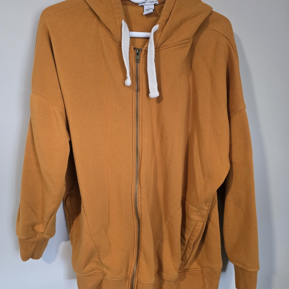 Unbranded Women's Full-Zip Hoodie in Mustard